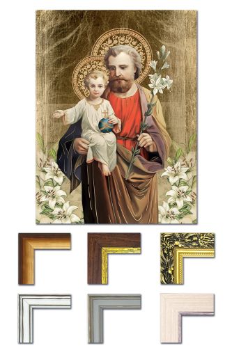 Obraz Święty Józef rama