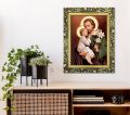 Obraz Święty Józef rama ornament