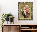 Obraz Święty Józef rama ornament