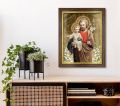 Obraz Święty Józef rama złoty pasek