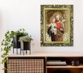 Obraz Święty Józef rama ornament
