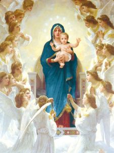 Plakat religijny Matka Boża i Dzieciątko Jezus