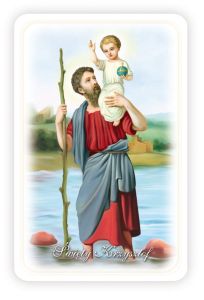 Święty Krzysztof obrazki z modlitwą kierowcy