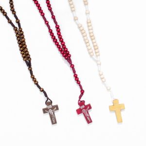 Różaniec Święty drewniany