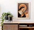 Obraz Święta Rita rama kremowa