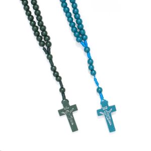 Drewniany różaniec - dwa kolory