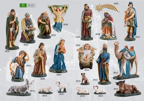 Szopka Bożonarodzeniowa 25 elementów (85 cm)