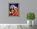 Obraz na płótnie Serce Maryi i Serce Jezusa - rama ornament