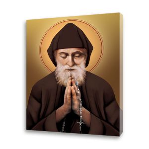 Obraz religijny na płótnie Święty Charbel