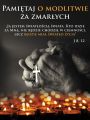 Baner na Wszystkich Świętych "Pamiętaj o modlitwie za zmarłych" 75x100 cm
