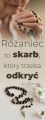 Baner na Różaniec "Różaniec to skarb który trzeba odkryć" 75x200 cm