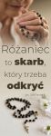 Baner na Różaniec "Różaniec to skarb który trzeba odkryć" 75x200 cm
