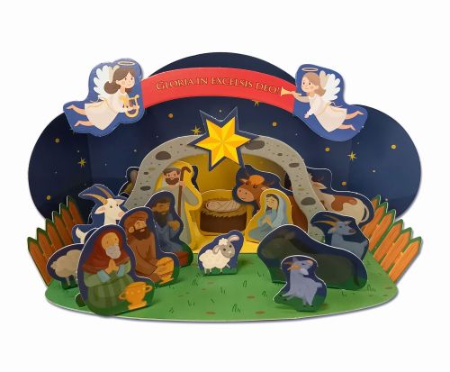 Kontrolka adwentowa - Szopka Bożonarodzeniowa- 25 szt.