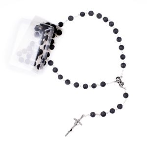 Różaniec z kamienia wulkanicznego