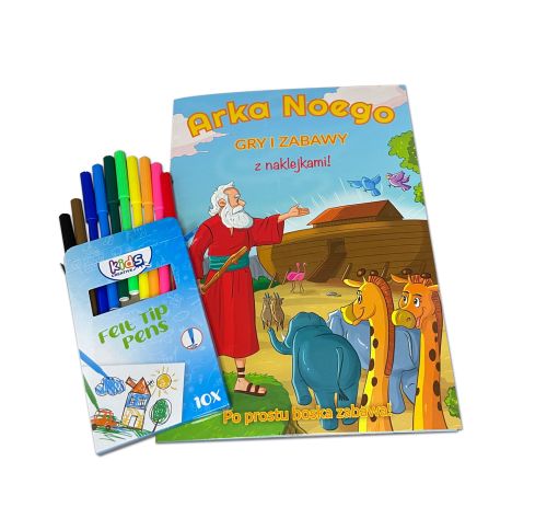 Książka dla dzieci Arka Noego - gry i zabawy