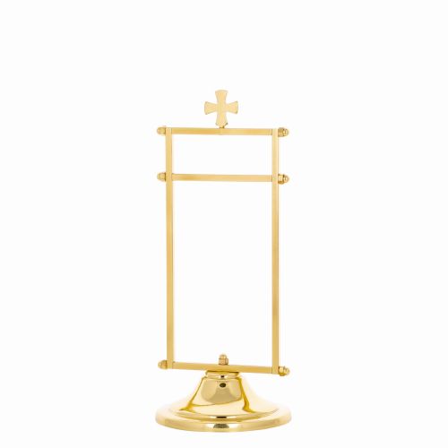 Stojak, wieszaczek na ręczniczek mosiężny, mały