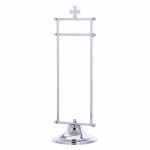 Stojak, wieszaczek na ręczniczek mosiężny, niklowany - duży