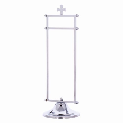 Stojaczek na ręczniczek  duży mosiężny niklowany nr kat. 022.jpg