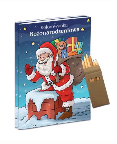 Kolorowanka ze Św. Mikołajem