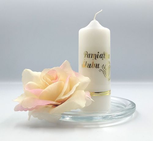 Świeca Pamiątka Ślubu