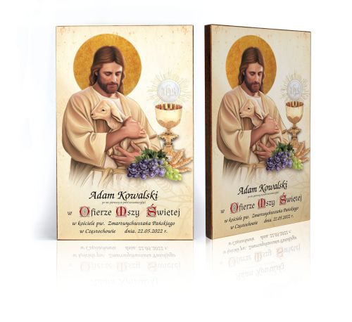 Pamiątka komunijna, personalizowana - PIĘKNA!