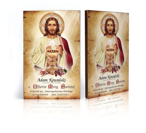 Pamiątka komunijna, personalizowana - PIĘKNA!