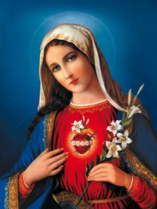 Plakat religijny Maryja - Serce Maryi