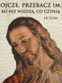 Baner na Wielki Post "Ojcze przebacz im" 75x100 cm