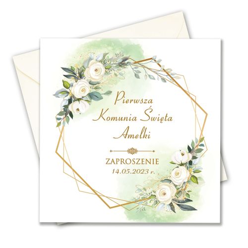Zaproszenie na Komunię personalizowane