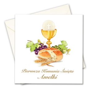 Zaproszenie na Komunię, personalizowane