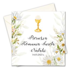 Zaproszenie na Komunię, personalizowane