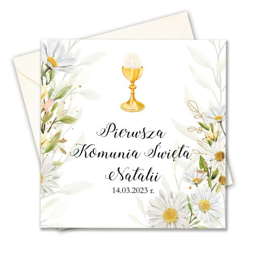 Zaproszenie na Komunię, personalizowane