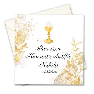 Zaproszenie na Komunię, personalizowane