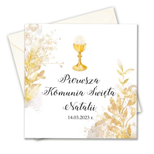 Zaproszenie na Komunię, personalizowane