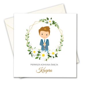Zaproszenie na Komunię, personalizowane