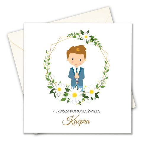 Zaproszenie na Komunię, personalizowane