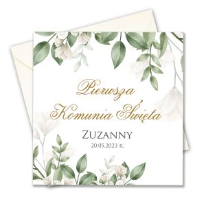 Zaproszenie na Komunię personalizowane