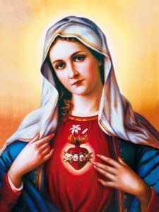 Plakat religijny Maryja - Serce Maryi