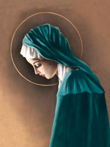 Plakat religijny Matka Boża