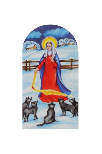 Naklejki na świece Matka Boża Gromniczna - 25 arkuszy