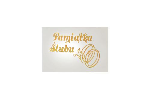 Naklejki na świece Pamiątka Ślubu - 25 sztuk