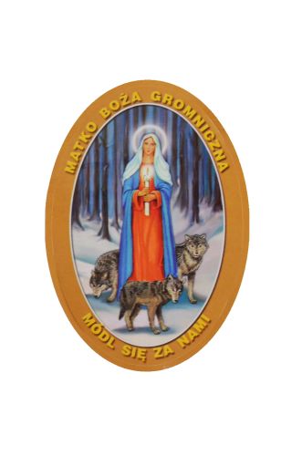 Naklejki na świece Matka Boża Gromniczna - 25 arkuszy
