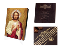 Naklejana ikona religijna Jezus Chrystus (Komunia)