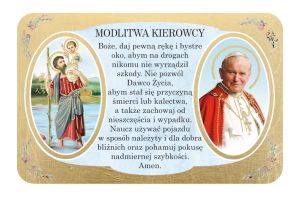 Święty Krzysztof plakietka samochodowa - 10 szt.