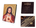 Naklejana ikona religijna Serce Jezusa