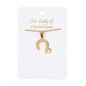 Naszyjnik - Matka Boża Częstochowska - Stainless steel