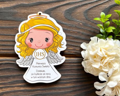 Podziękowanie dla gości, komunia personalizacja magnes