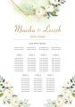 Table plan -  dekoracja weselna - wedding - ślub