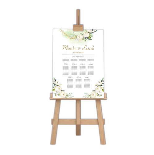 Table plan -  dekoracja weselna - wedding - ślub