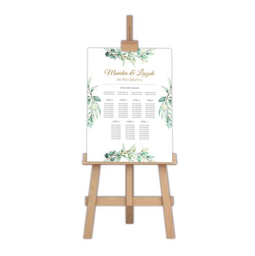 Table plan - wedding - goście weselni